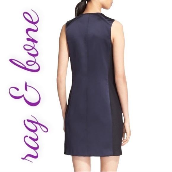 RAG & BONE Prospect Mixed Media Mini Sheath Dress, Size 2 - Picture 5 of 13